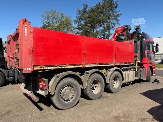 Open laadbak Scania G490 8x4 TRIDEM PRITSCHE + KRAN FASSI F275A.2.2...