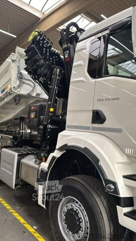 Тристранен самосвал MAN TGS  33.520 6X6 NEU 3-S-KIPPER BORDMATIK HIAB KRAN X-352E HIPRO, MIETKAUF MGL