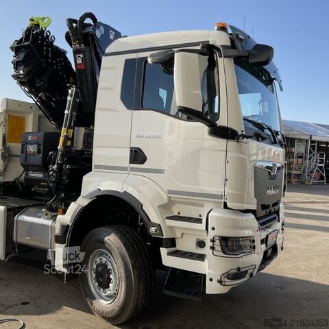Тристранен самосвал MAN TGS  33.520 6X6 NEU 3-S-KIPPER BORDMATIK HIAB KRAN X-352E HIPRO, MIETKAUF MGL