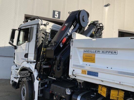 Тристранен самосвал MAN TGS  33.520 6X6 NEU 3-S-KIPPER BORDMATIK HIAB KRAN X-352E HIPRO, MIETKAUF MGL