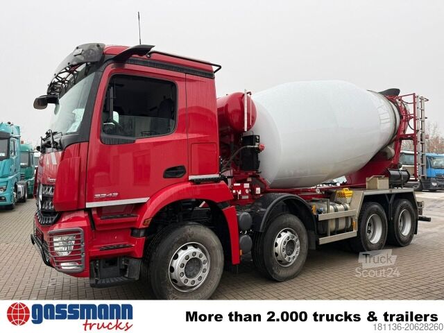 Centrale à béton mobile Mercedes-Benz Arocs 3243 B 8x4/4, MirrorCam, MultimediaCockpit,