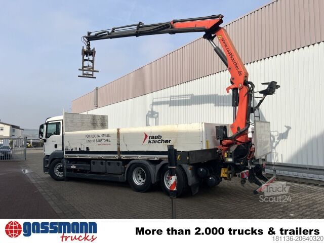 Vrachtauto met open laadbak MAN TGS 26.400 6x2-4 LL, Navi, Lenk-/Liftachse,