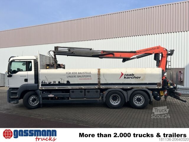 Vrachtauto met open laadbak MAN TGS 26.400 6x2-4 LL, Navi, Lenk-/Liftachse,