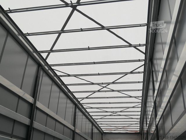 Atvērta puspiekabe ar tentu KÖGEL SN 24, Edscha, Palettenkasten, Luft-Lift, BPW