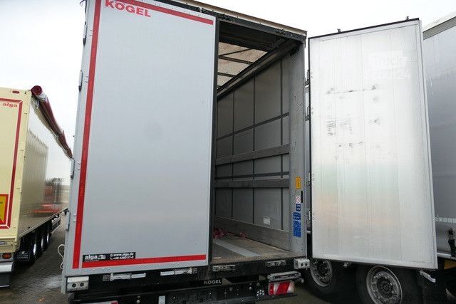 Atvērta puspiekabe ar tentu KÖGEL SN 24, Edscha, Palettenkasten, Luft-Lift, BPW