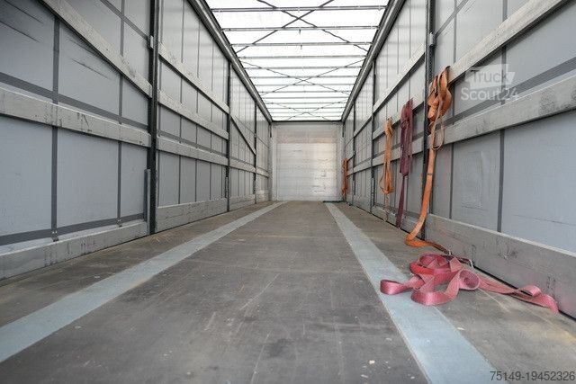 Atvērta puspiekabe ar tentu KÖGEL SN 24, Edscha, Palettenkasten, Luft-Lift, BPW