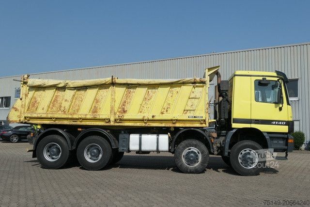 Třístranný sklápěč MERCEDES-BENZ 4140 AK Actros 8x8, Meiler, Allrad, Rollplane
