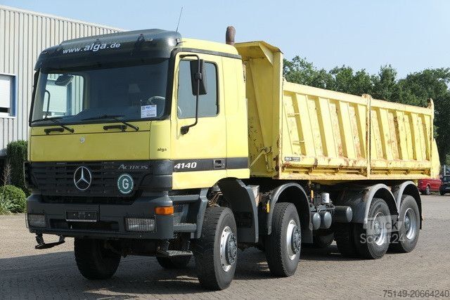 Třístranný sklápěč MERCEDES-BENZ 4140 AK Actros 8x8, Meiler, Allrad, Rollplane