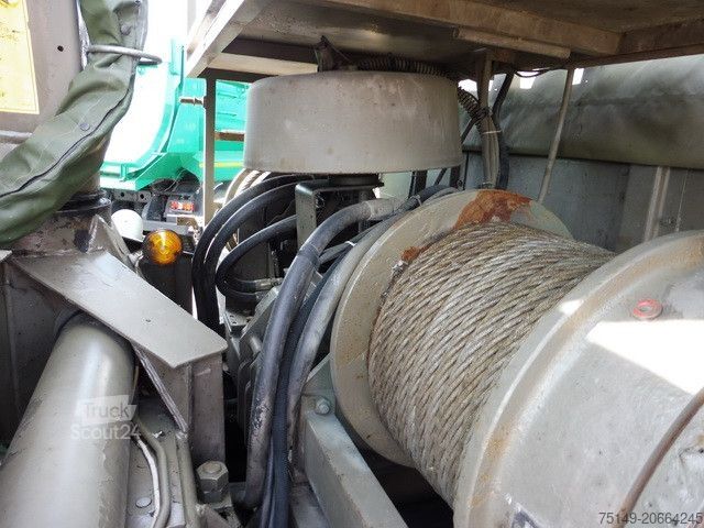 Kravas automašīnai uzstādīts celtnis MAN OAF-34440VFA-AD 8x8, Seilwinde, Kran, AHK,Allrad