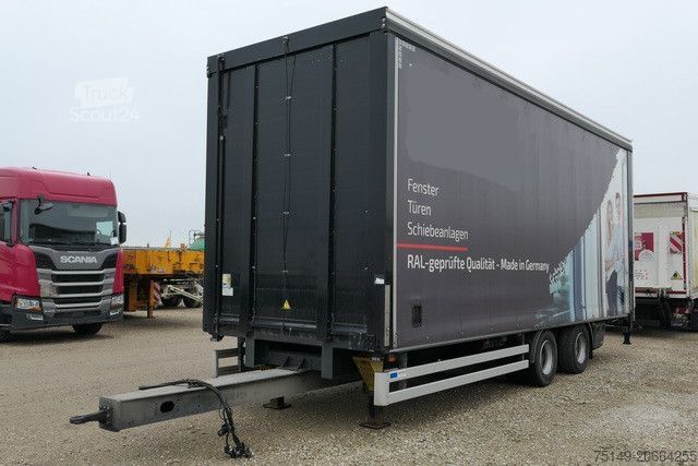 Reboque aberto com lona ORTEN AG 18T, Jumbo, Tandem, 7.7mtr. Mitnahmestapler