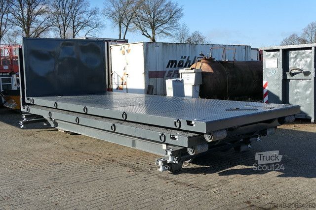 Abrollkipper  alga ABPL, Container, Twistlocks, Plattform