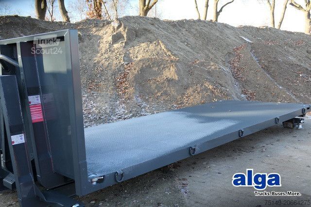 Abrollkipper alga ABPL, Container, Twistlocks, Plattform