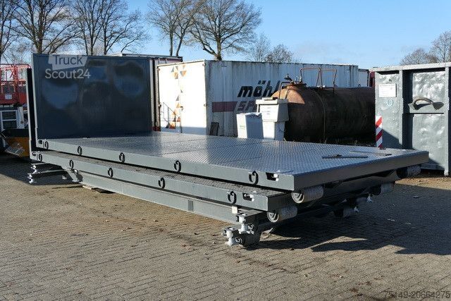 Abrollkipper  alga ABPL, Container, Twistlocks, Plattform