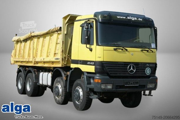 Pašizgāzējs kravas automašīna MERCEDES-BENZ 4140 AK Actros 8x8, Meiler, Allrad, Rollplane