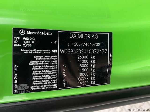 Tank kamyonu MERCEDES-BENZ 2545 Antos|Rohr A3*Drucker*Lenk*Kamera*3x Kammer