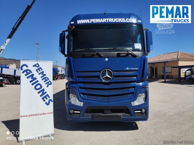 Camión plataforma con toldo MERCEDES-BENZ ACTROS 1836 4X2 SEMITAUTLINER 18T