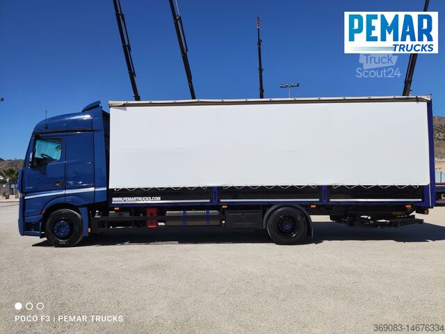 Camión plataforma con toldo MERCEDES-BENZ ACTROS 1836 4X2 SEMITAUTLINER 18T