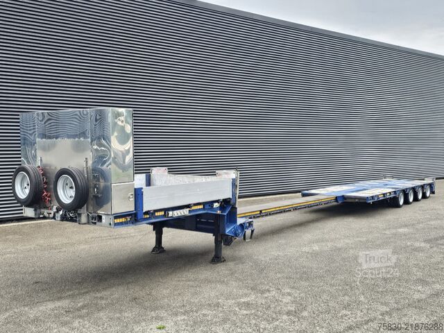 Düşük yükleyici Goldhofer STZ-L4-34/80 A / 4 x STEERING AXLE / EXTENDABLE