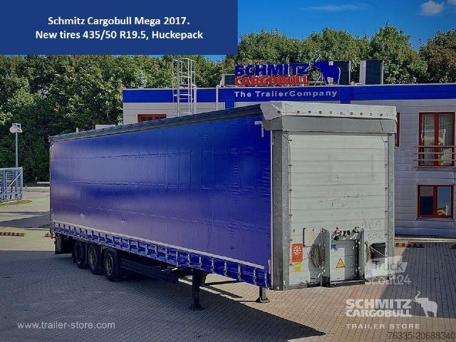 Atvira puspriekabė su tentu Schmitz Cargobull Curtainsider Mega