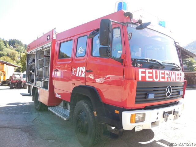 Feuerwehr/Rettung Mercedes-Benz 1124 AF LF 16 Löschfahrzeug Schlauchhaspel Metz Pumpe Feuerwehr