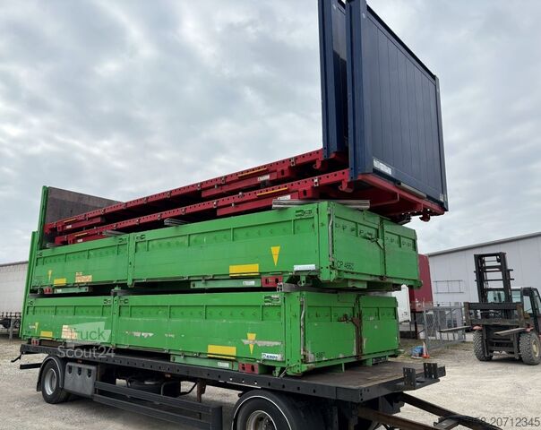 Carroçaria intercambiável Krone Baustoff 7,45m Zurringe Bordwände Türen