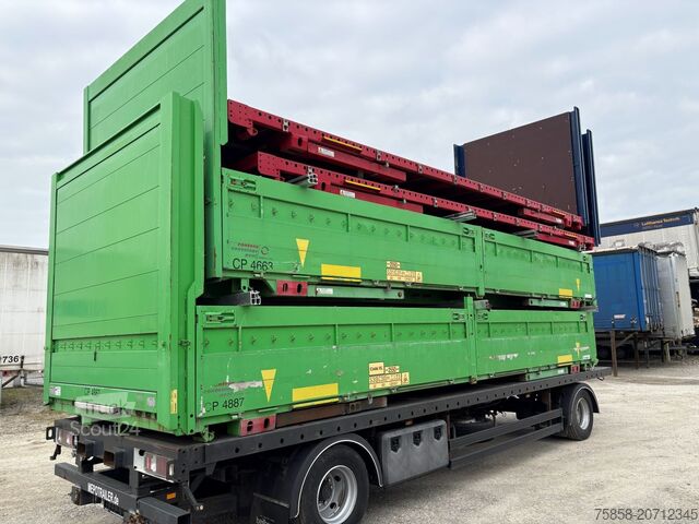 Carroçaria intercambiável Krone Baustoff 7,45m Zurringe Bordwände Türen
