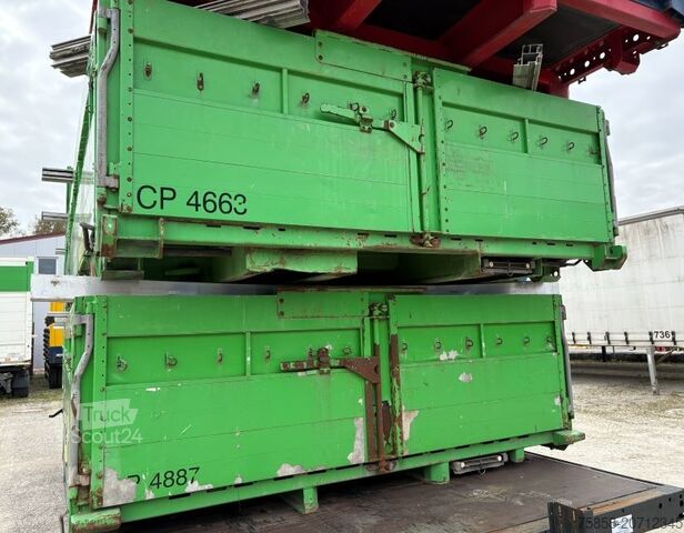 Carroçaria intercambiável Krone Baustoff 7,45m Zurringe Bordwände Türen