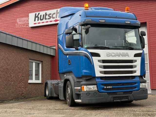 Cabeza tractora de gran volumen SCANIA R450 Lowliner, Hubsattelkupplung, Retarder