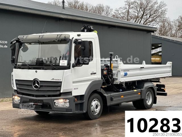 Trijų pusių savivartis sunkvežimis MERCEDES-BENZ Atego 823 4x2 Meiller DSK,HIAB-Ladekran *NEU*