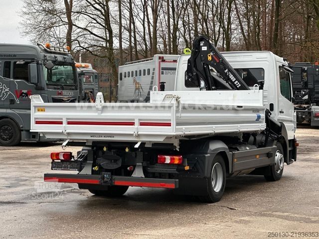 Trijų pusių savivartis sunkvežimis MERCEDES-BENZ Atego 823 4x2 Meiller DSK,HIAB-Ladekran *NEU*