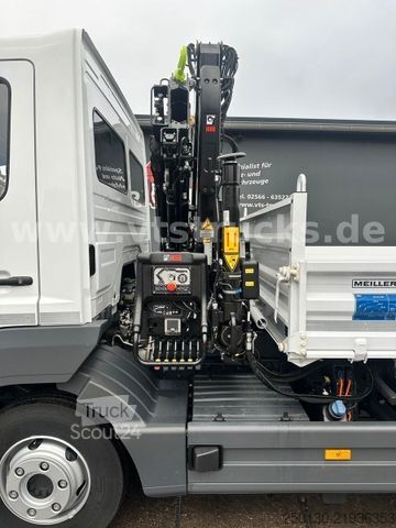 Trijų pusių savivartis sunkvežimis MERCEDES-BENZ Atego 823 4x2 Meiller DSK,HIAB-Ladekran *NEU*
