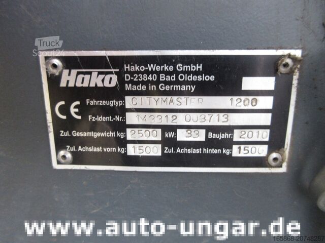 метач Hako Citymaster CM 1200 Kleinkehrmaschine 4x