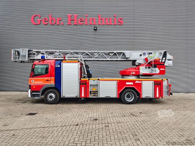 İtfaiye aracı Mercedes-Benz Atego 1528 4x2 Metz L32 DLK 23-12 PLC-3 Drehleiter