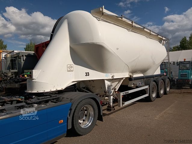 Полуприцеп силоз FELDBINDER EUT 37.3 BPW Disc ALCOA 4,4t 2Kammer TÜV neu