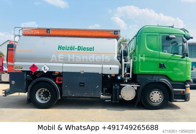 Tanker truck SCANIA R440 Rohr *Retarder/Oben-Unten/2-Kammern/14m³