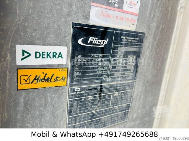 Billenős félpótkocsi FLIEGL ZHKA 350 Alu *30m³/1.Liftachse/Cramaro/Alcoa