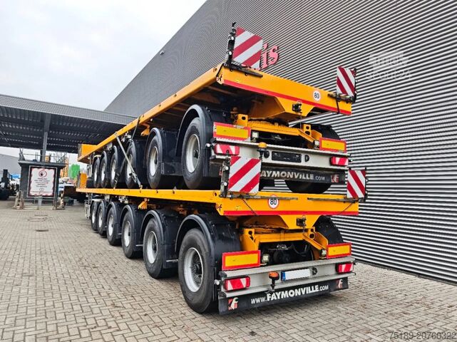 Remorque à plate-forme Faymonville F-S46-1AAB Ballasttrailer 4 Pieces!