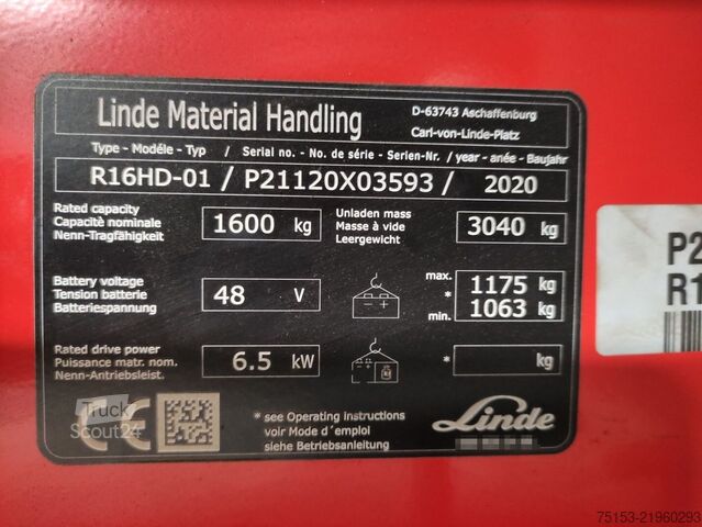 Річтраки Linde R16HD-01/1120