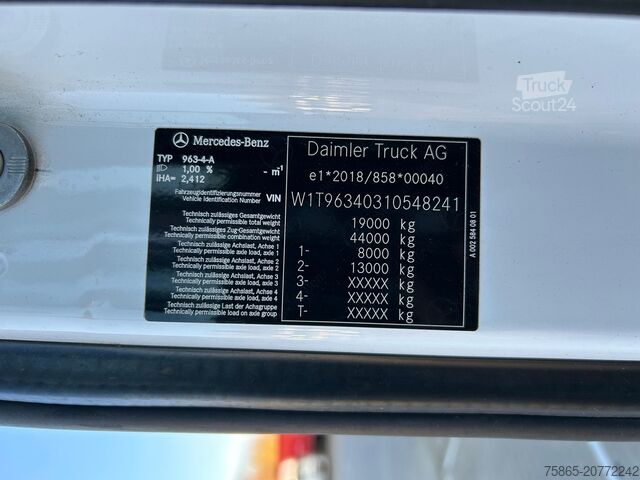 Standard-SZM Mercedes-Benz Actros 1845 Gigaspace / Tacho V2 / PTO - Hydrau...