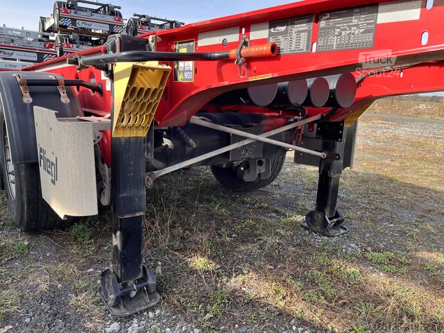 Containerchassis oplegger FLIEGL SDS 380 Chemie 20ft 725mm Überhang