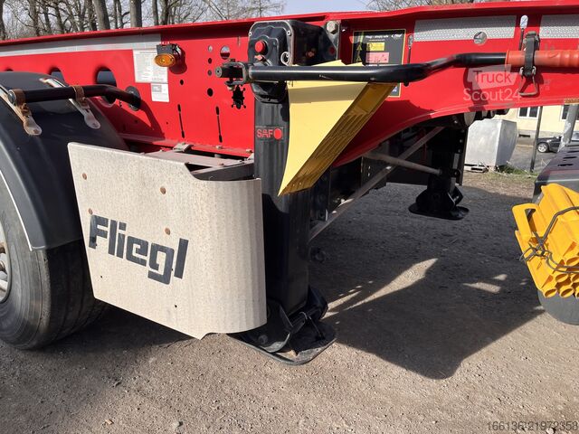 Containerchassis oplegger FLIEGL SDS 380 Chemie 20ft 725mm Überhang