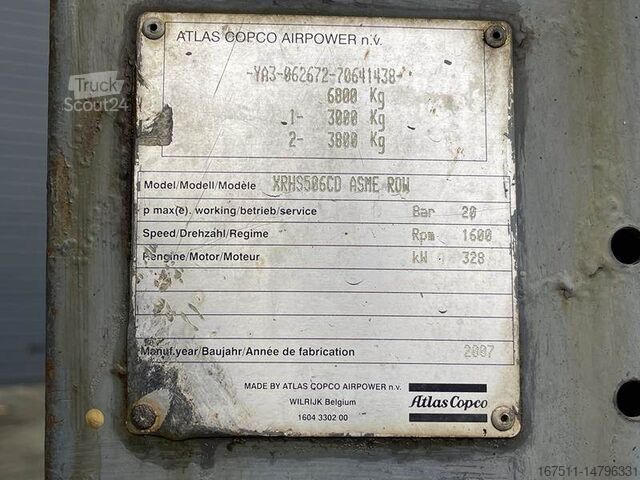 Compressor Atlas Copco XRHS 506 CD