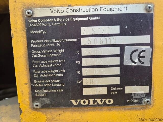 Rakodógép Volvo ZL 502 C