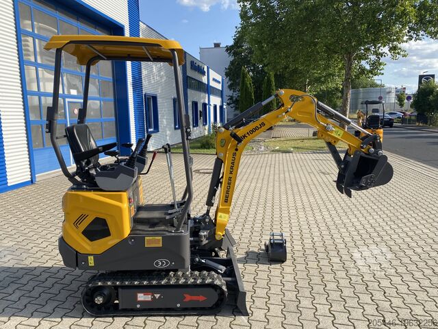 Miniescavatore con pacchetto pala Berger Kraus BK1000JS mit Schwenkarm *HERBSTAKTION*