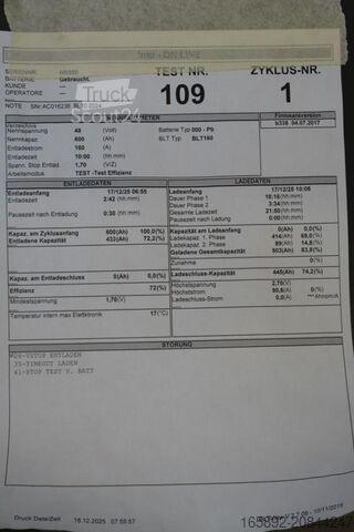 Gabelstaplerbatterie GRUMA 48 Volt 5 PzS 600 Ah