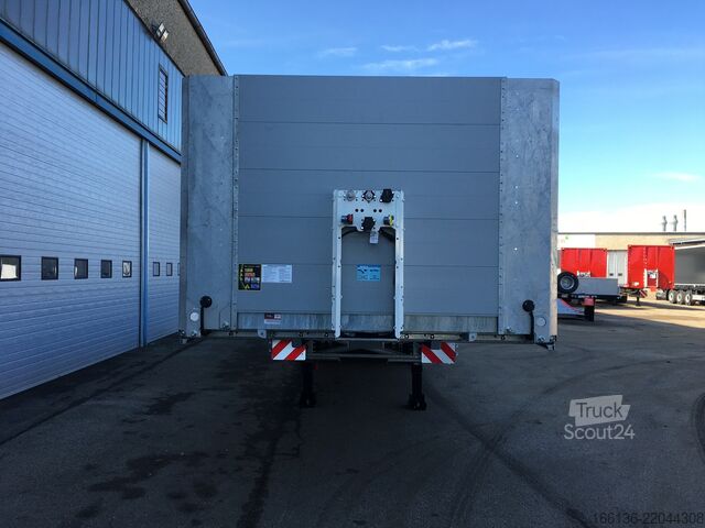 Auflieger mit offener Pritsche Fliegl 3-Achs Plateausattel teleskopierbar