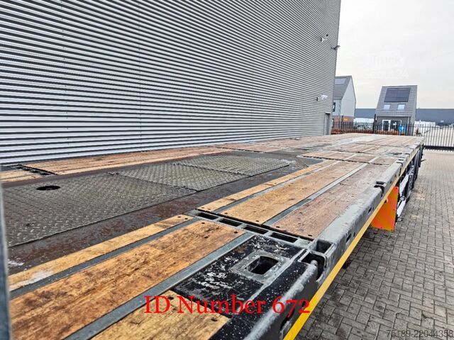 Platformos priekaba Faymonville F-S43-1AAF 7.3 Meter Extandable Powersteering!