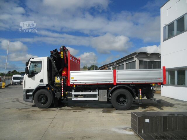 Háromutas billenős teherautó daruval DAF LF 310