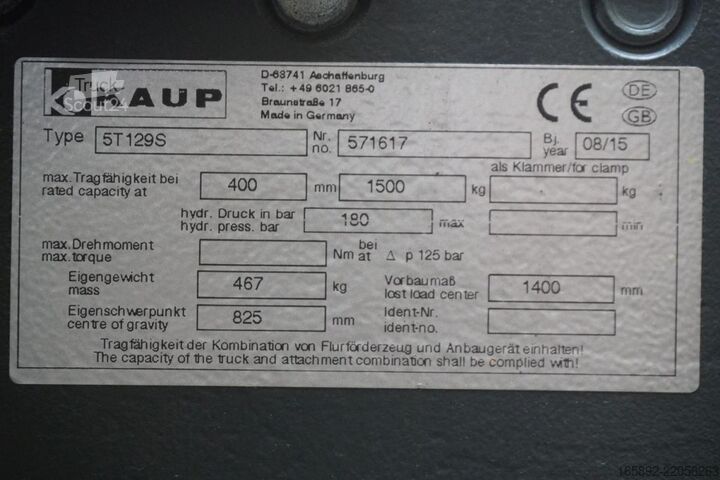 възможен мотокар KAUP 5T129S Breite:600mm