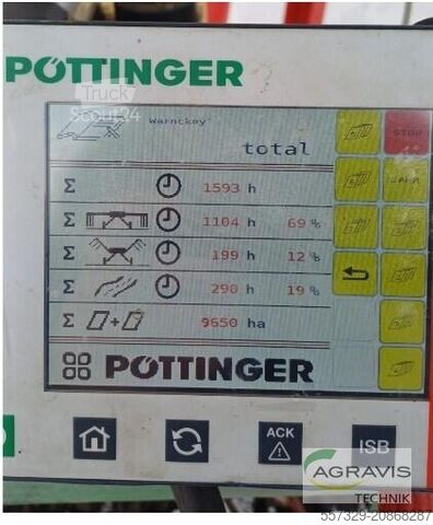 Šienapjovės technologija Pöttinger TOP 1252 C